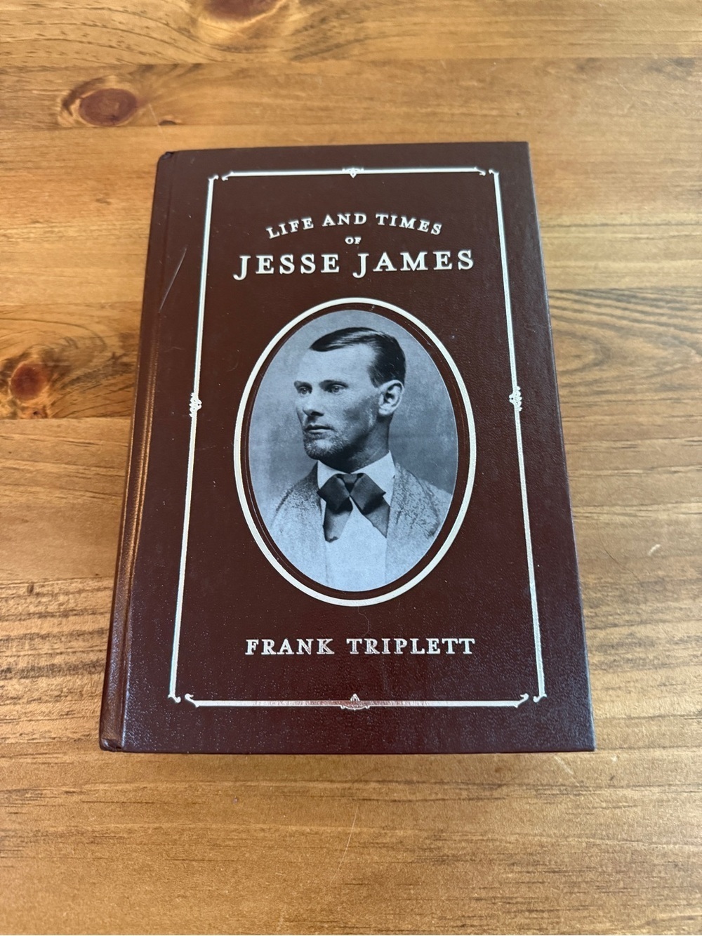 Life and Times of Jesse James Hardcover Book - Brown